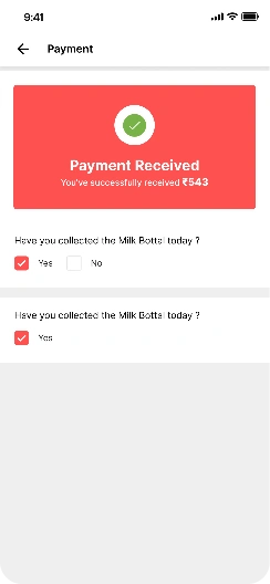 Payments screen