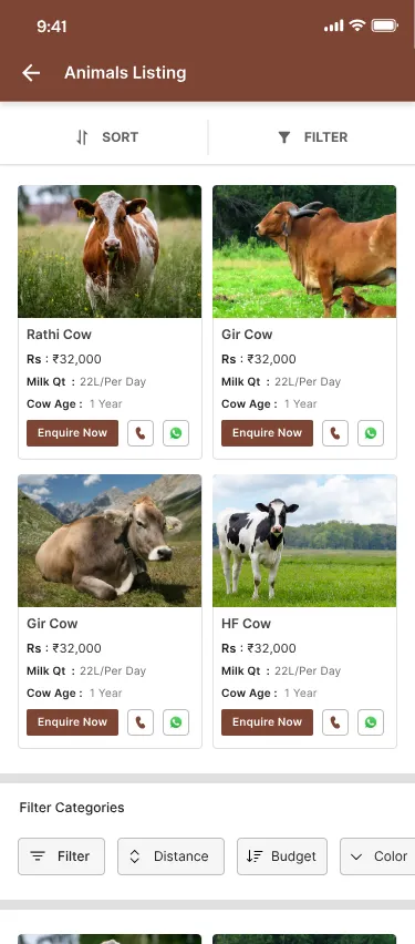 Animal Listing